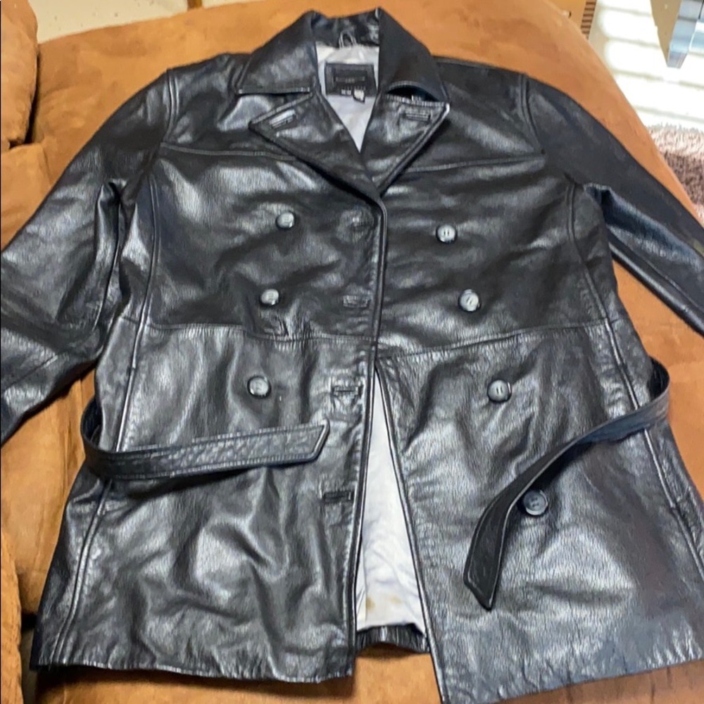 Black Leather Coat